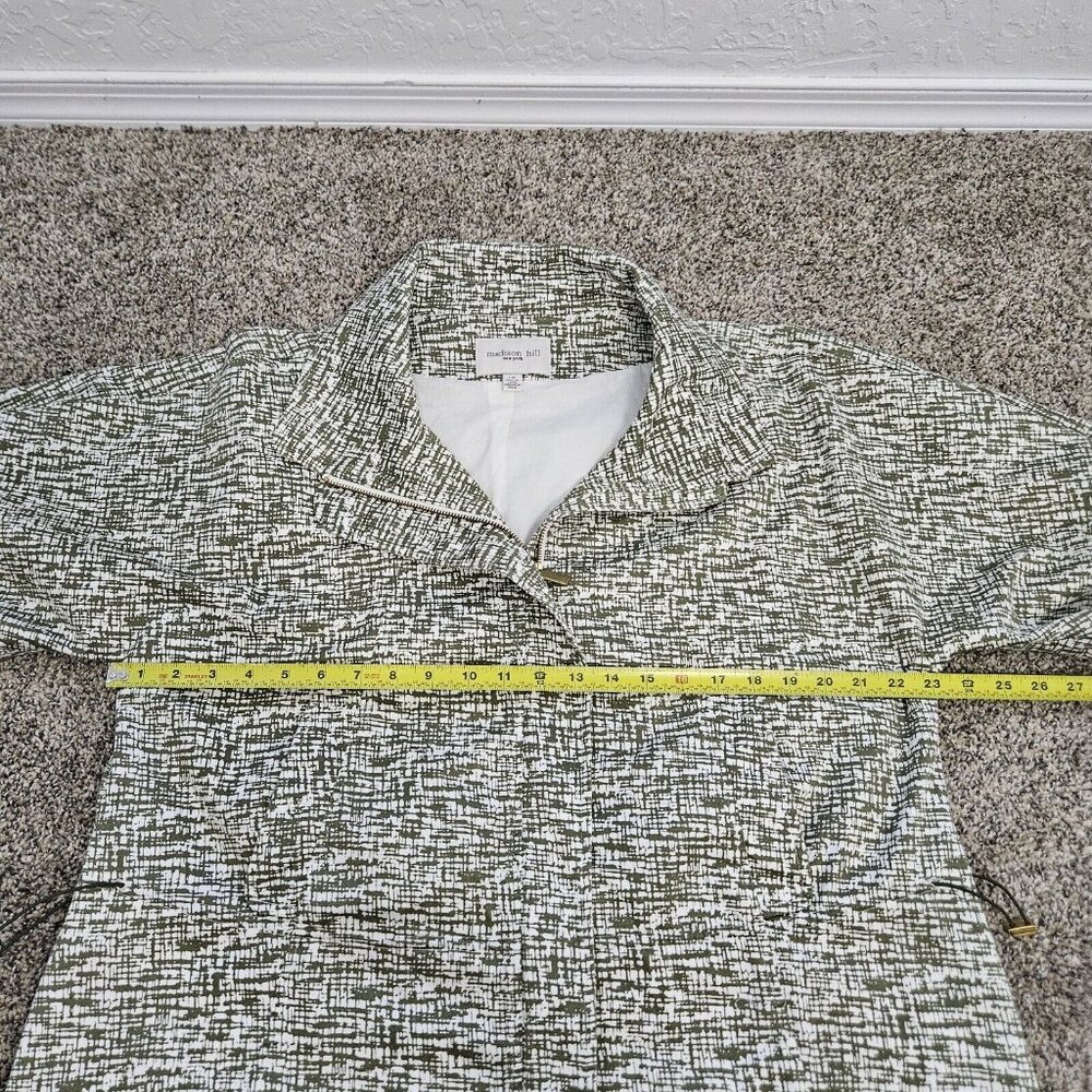 Womens Sz Large Madison Hill New York Jacket Womens Olive Green Boho Cottage - Picture 15 of 16